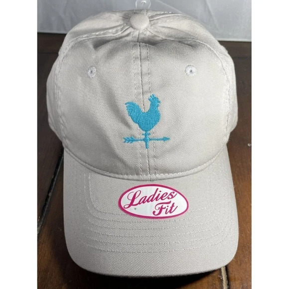 Ladies Fit Embroidered Chicken Tan Hat Baseball Cap Farm Adjustable NEW‎ - Picture 1 of 4